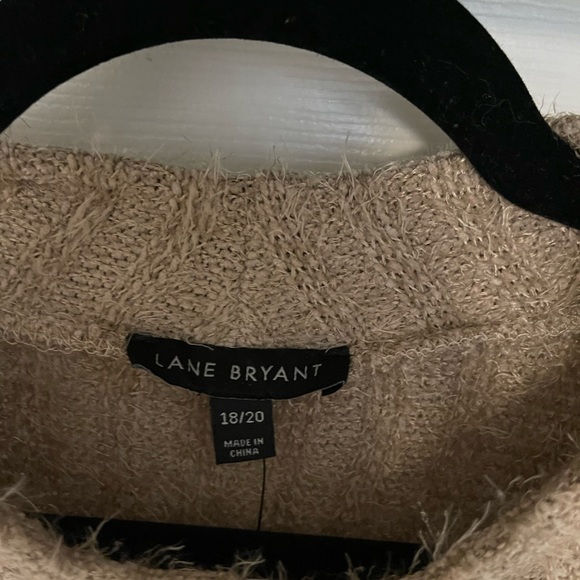 Lane Bryant tan fur sweater - Picture 2 of 4